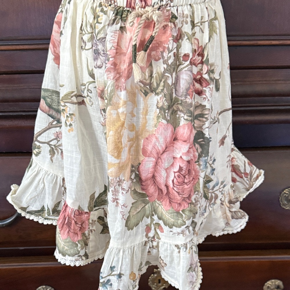 ZIMMERMAN Cream Floral Dress 4T VGUC - Picture 6 of 8